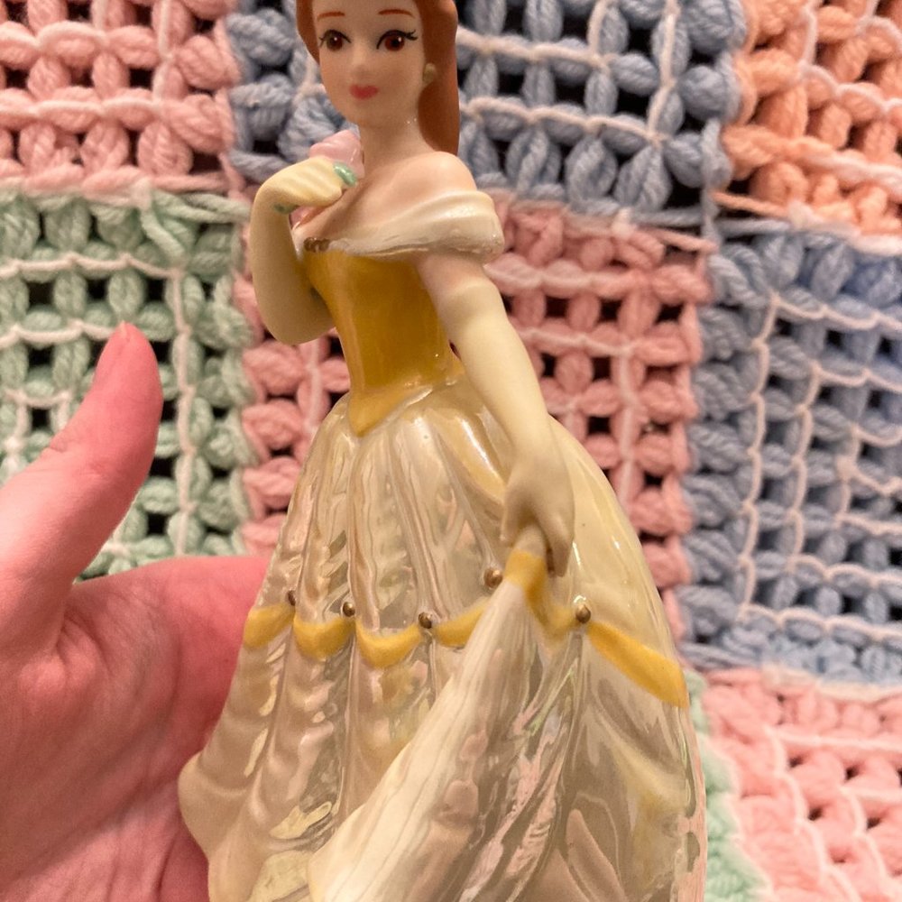 SOLD in Bundle // Belle Disney Beauty and the Beast Ballroom Yellow Dress Figure - Picture 3 of 15